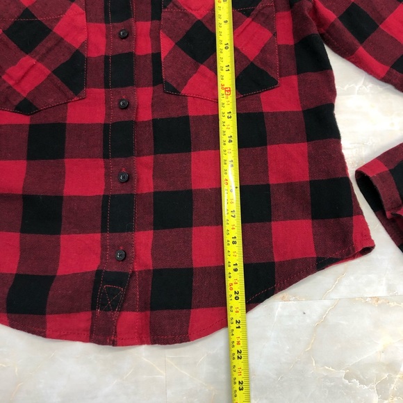 Garage Plaid Boyfriend Shirt Size XS - Picture 5 of 6